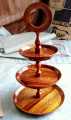 Wooden Cup Cake Stand 3 tier Cake stand made with 100% original Wood,Wooden cake stand, cake holder,Non rotating,Best Quality with low price European Three-Layer Cake Stand Wedding Holiday Party Dessert Table Plate Candy Cake Display Trays. 