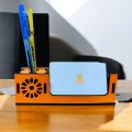 Gifts Cut Desk Organizer with Pen Holder and Card Holder Elegant Desktop Organizer Desk Accessory Compact Card and Pen Holder. 