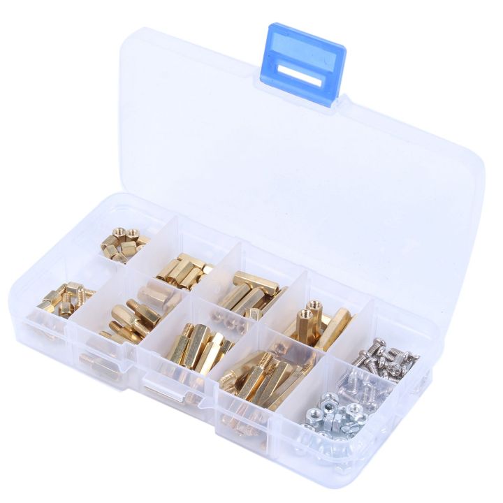 120x M3 Male-Female Hex Brass Standoff Bolt Screw Nut Motherboard Kit