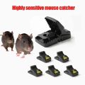 Heavy Duty Mouse Trap Mice Catcher High Quality Plastic Reusable Convenient Effective Black Stainless-Steel Springs Rat Killer For Households Eliminates Faster Than Other Indoor and Outdoor. 