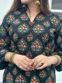 Smar's Fashion Stitched Leaf Printed 2pc Dress for Women and Girls. 