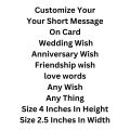Customize Your Wish Here|Greatings |Invitation| Wish|Friendship Wish| I Love You|Family Wish|Get together|Old Memories|Quotes |Wishes For School,College,University's & Office Customize Greatings. 