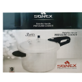 SONEX Pressure Cooker | 3Ltr - 5Ltr - 7Ltr - 9Ltr - 11Ltr | Aluminium | Heavy Weight Pressure Cooker | Best Pressure Cooker | Sonex Pressure Cooker. 