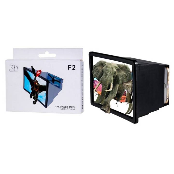 Universal Screen Amplifier F2 Professional Mobile Phone Screen Magnifier Portable Size 3D Movie Video Enlarge Stand Holder