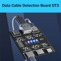 USB Data Line Detection Board Short Circuit Switch Detection Board DT3 USB Cable Tester for IOS Android Micro-USB Type-C. 