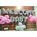 Welcome baby Foil Balloons Alphabets, Welcome Baby Girl, Welcome Baby boy, Welcome decoration set.. 