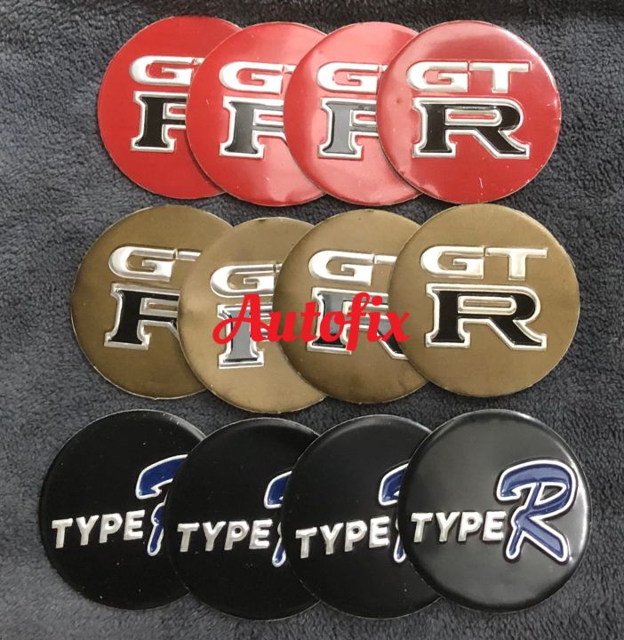 GTR wheel center cap STICKERS 2.2 Inches Various Colors 04 PCS | Daraz.pk