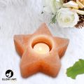 Hemalayan Star Salt Candle Holder Dark Pink Color Best for Party Gift , Night light, , Asthma and Allergy Patients to Clean room Atmosphere.. 