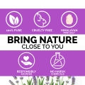 WBM Body Wash Lavender & Almond - 300ml | Shower Gel for Women | Moisturizing & Refreshing Body Care. 