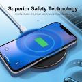QI Wireless Charger For Samsung Galaxy S8 9 Note iPhone 12 XS XR MAX 8 Plus New Airpods Huawei Smart Mobile Phone Fast Charging. 