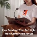 Baseus Clip Table Lamp, LED Desk Lamp, Easy Clip-On Light for Study/Reading in bed, USB Rechargeable Book Light, Bedside Desktop/Laptop Table Light. 