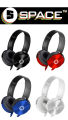 SPACE ENCORE Deluxe Wired Headphone Single Pin with Adjustable Fit and Integrated Mic. 