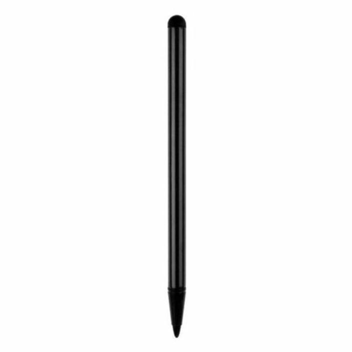 Universal 2 In 1 Premium Stylus Pen for Phone Tablet Touch Pen Drawing Capacitive Screen Pencil High Quality Resistive Pen Touch Screen Stylus Pens for Tablet - Black