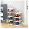 3, 4, 5 and 6 Layers Stackable Shoe Rack Easy-assembled Shoe Organizer and Storage Plastic Shoes Cabinets Space-Saving Closet Shoes Shelf. 