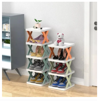 3,4,5%20and%206%20Layers%20Stackable%20Shoe%20Rack%20Easy-assembled%20Shoe%20Organizer%20and%20Storage%20Plastic%20Shoes%20Cabinets%20Space-Saving%20Closet%20Shoes%20Shelf%20-%20Image%204