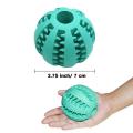 7CM Pet Dog Toys Ball Nontoxic Chew Bite Resistant Toy Bouncy Rubber Balls Ball for Pet Dogs Dog Food Treat Feeder Tooth Cleaning Ball pet - PS406 - PS-TO. 