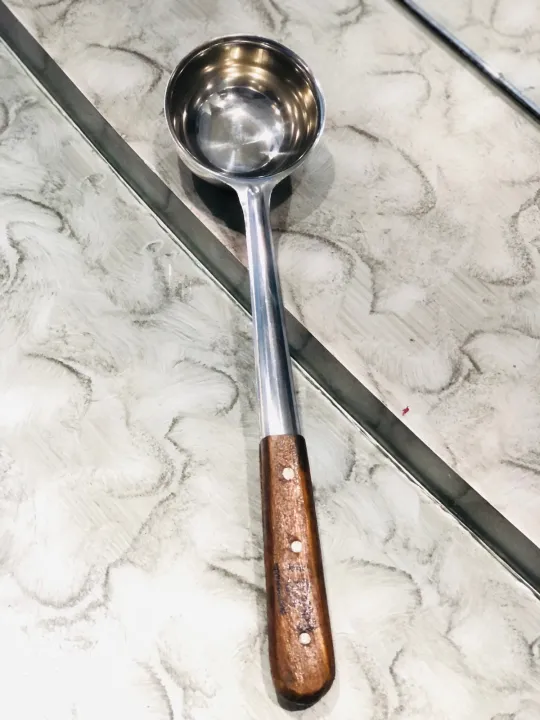 Spoon%20-%20Milk%20or%20Tea%20Spoon%20-%20High%20Quality%20Small%2012"%20Stainless%20Steel%20Wooden%20Handle%20Milk%20Pouring%20Tea%20Laddle%20Cooking%20Deep%20Spoon%20%DA%86%D8%A7%D8%A6%DB%92%20%D9%88%D8%A7%D9%84%D8%A7%20%D9%BE%D9%88%D8%A7%20-%20Image%204