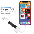 ARMICO 3 in 1 USB Camera Adapter USB 3.0 OTG Cable adapter with USB Power Interface Data Sync Charge Cable No App Required Lightning to USB Female Adapter Compatible for iPhone/iPad Supports Flash Drive,Card Reader, MIDI Interface. 