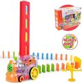 Domino Set Up Train, Domino Train Toy Blocks Set with Lights and Sounds, Creative Gifts for Kids. 