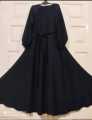 Maxi Belt Abaya Nida Fabric/Big Bottom Flare (Airline) Abaya/Nida Fabric/. 