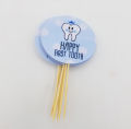 FIRST TEETH THEME CUPCAKE TOPPERS PACK OF 10 CUPCAKE TOPPERS. 