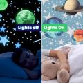 Luminous 3D Solar System  & Planets Wall Decals - Glowing Space Decor for Kids' Bedrooms. 