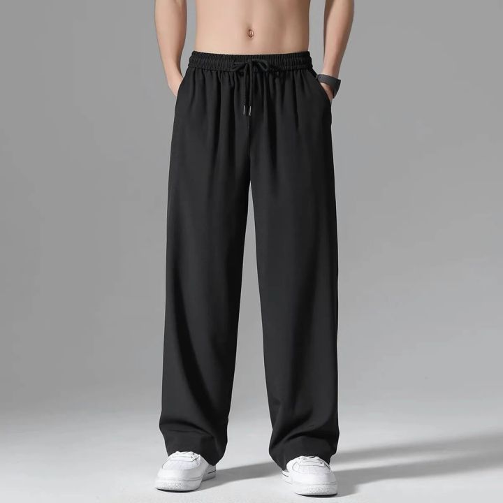 Man Pants Tracksuit Luxury Sweatpants Sportswear Gym Workwear Summer Joggers Baggy Y2k Straight Big-Size Trousers Pantalones