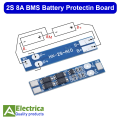 2S 8A BMS Module 7.4v 8.4v Li-ion Battery Charger Protection Module HX-2S-A10  2s 8a bms by Electrica. 
