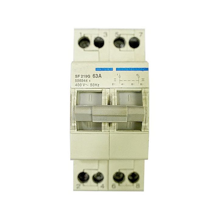 220V 63A Single Phase Double Pole Changeover Switch for 2 Meter