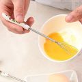 Mini Egg Beater Mixer Stainless Steel with Ceramic Handle Hand Whisk Beater Stir Rod Stirrer Blender Small. 