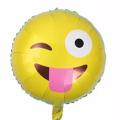 Smiley face helium balloons. 