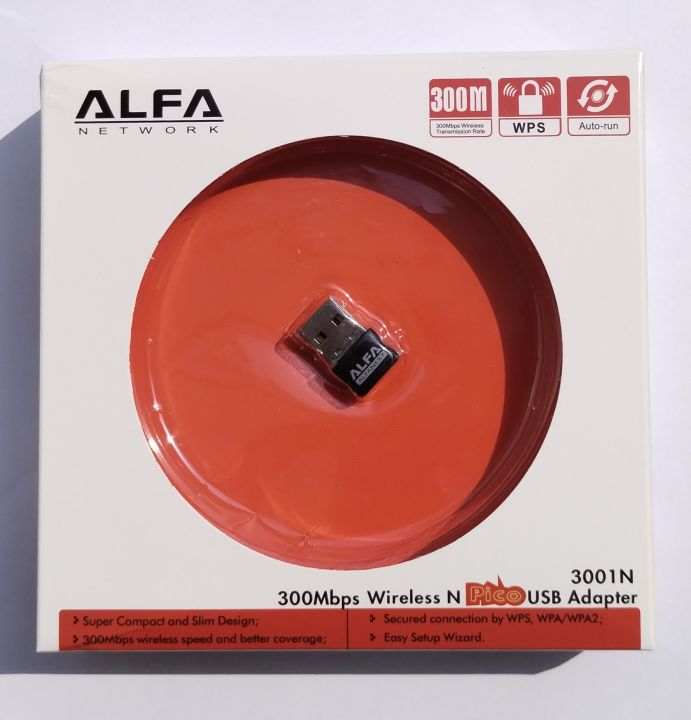 Alfa Wifi Mini usb Adapter 300mbps for pc with high range - good quality