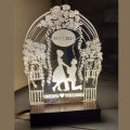 Customize 3d Propose Style with name illusion lamp, 3D Light Lamp, Night Lamp, Decoration Piece, Gift Piece. 