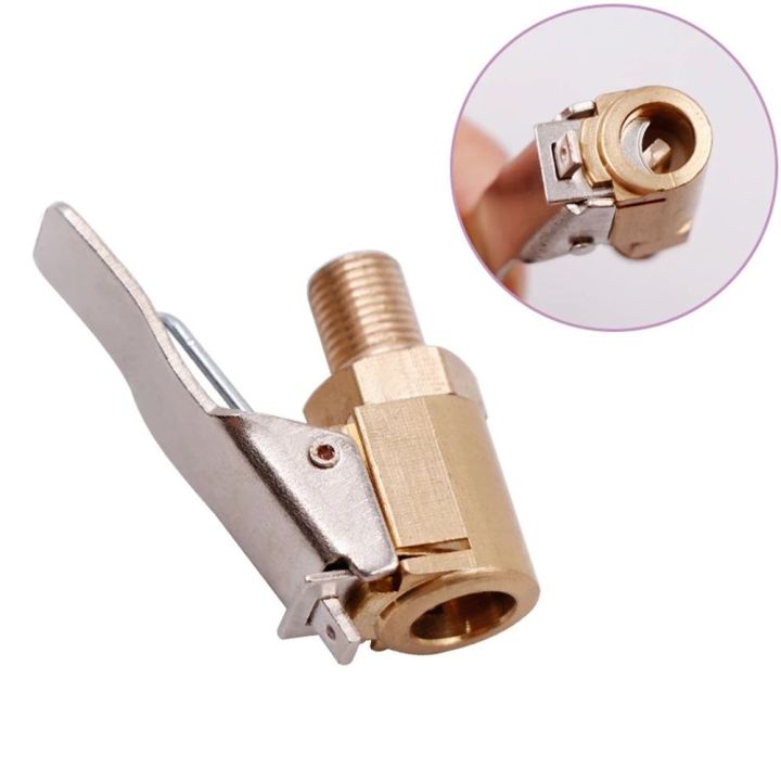 Clamp Car Accessories Brass Car Auto Tyre Wheel Connector Adapter Compressor Valve Clip Tire Air Chuck