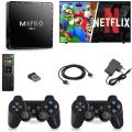 M8 Pro Mini Game Player Android 10.0 TV Box + 10000 Games - 64GB - WiFi - HD 4K Wireless Controller Gamepad Plug and Play Video Game with Two Game Controllers – Netflix – Youtube - Playstore. 