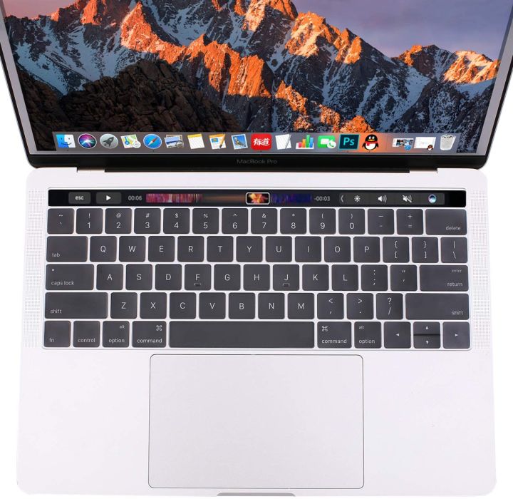 MacBook%20Pro%20Keyboard%20Cover%20with%20Touch%20Bar%20for%2013%20and%2015%20inch%202019%202018%202017%202016%20Apple%20Model%20A2159,%20A1989,%20A1990,%20A1706,%20A1707%20Silicone%20Skin%20Protector,%20Black%20-%20Image%206