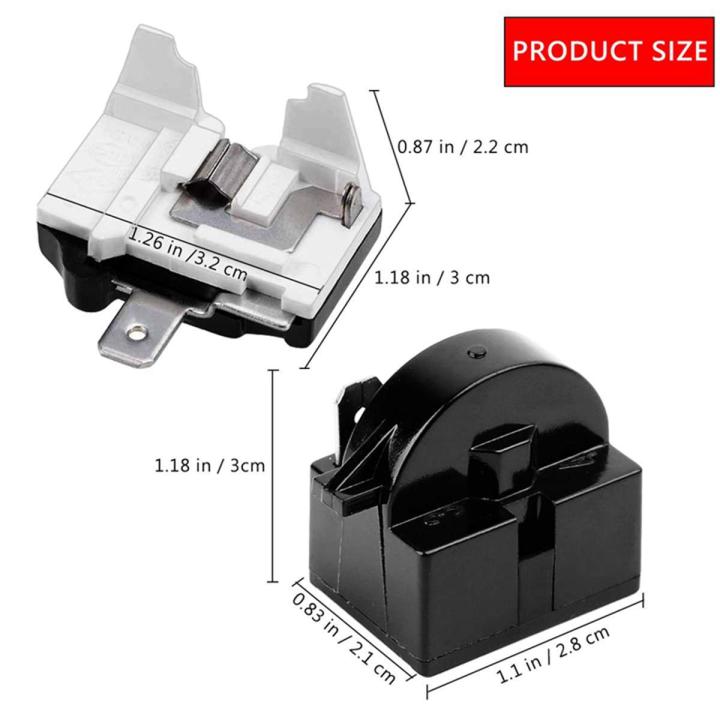 Kühlschrank PTC-Starterrelais 1/3/4 Pins Kompressor-Überlastschutz Kühlschrank PTC-Starterrelais 12 Ohm 15 Ohm 22 Ohm(1pin-12 ohm