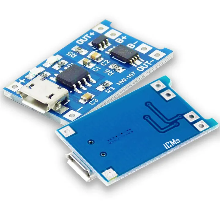 TP 4056 Charging Module | 1A 18650 Lithium battery Charger Module Micro ...