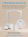 Meross (GS559AH) Interlinked Smart Smoke Alarm Kit, EN14604, Smoke Detector with Hub, Low Battery Alert Silence Button, Smoke Alarms for Home, Replaceable Battery, Apple HomeKit, SmartThings Supported, 2.4GHz Only. 