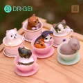 DR BEI Teacup Puppy Statue High Simulation Smooth Edge Teacup Dog Figurine. 
