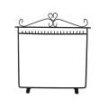 Vintage Heart Jewelry Hanger Necklace Earring Metal Rack Display Stand Holder. 