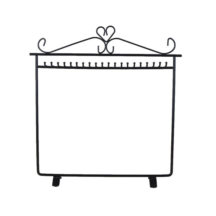 Vintage Heart Jewelry Hanger Necklace Earring Metal Rack Display Stand Holder