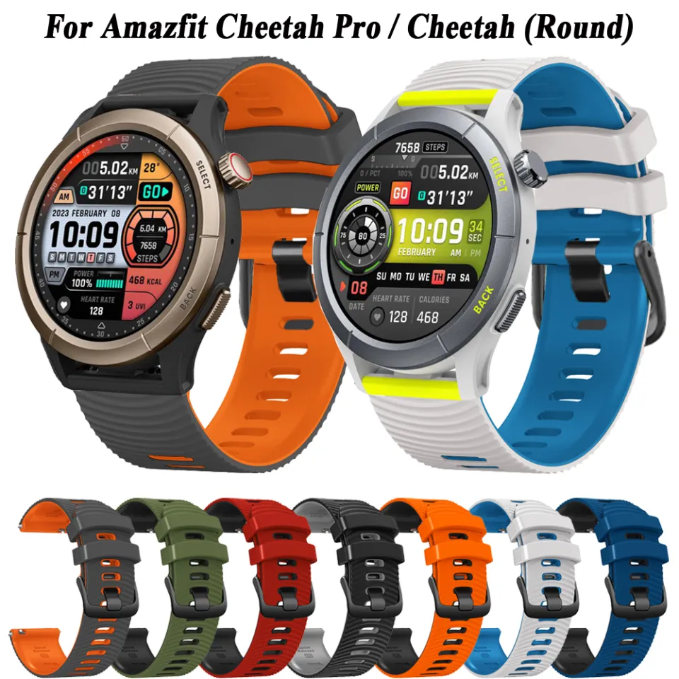 Bracelet Nylon 22mm Pour Amazfit, Garmin, Huawei, Samsung, Xiaomi - Tressé élastique, Ajustable, Pour Sport, Quotidien (noir)