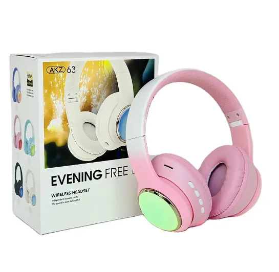 Cat Headphone Wireless Bluetooth Headphone Headset Cat Ear LED