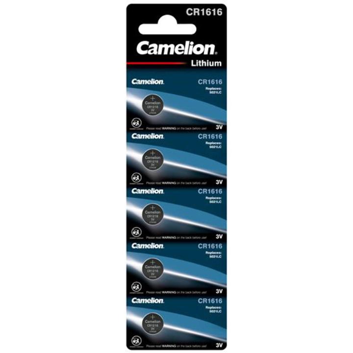 5 Pcs Camelion Original CR1616 CR1616-BP1 Button Cell Battery For Watch Car Remote Key cr 1616 ECR1616 CR1616-1W 3v Lithium Battery Equivalent to: CR1616, DL1616, ECR1616, BR1616, 280-209, DL1616B, BR1616-1W, CR1616-1W, KCR1616, LM1616, 5021LC, L11, L28,