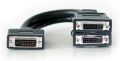 DVI-D Male to 2X DVI-I Female Y Splitter Cable Adapter-1 Input 2 Output/Way/Port. 