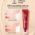FV liquid Foundation Red Tube Polypeptide Skin Nourishing Foundation Natural Flawless Finish Water Proof Best Coverage All Skin Types. 