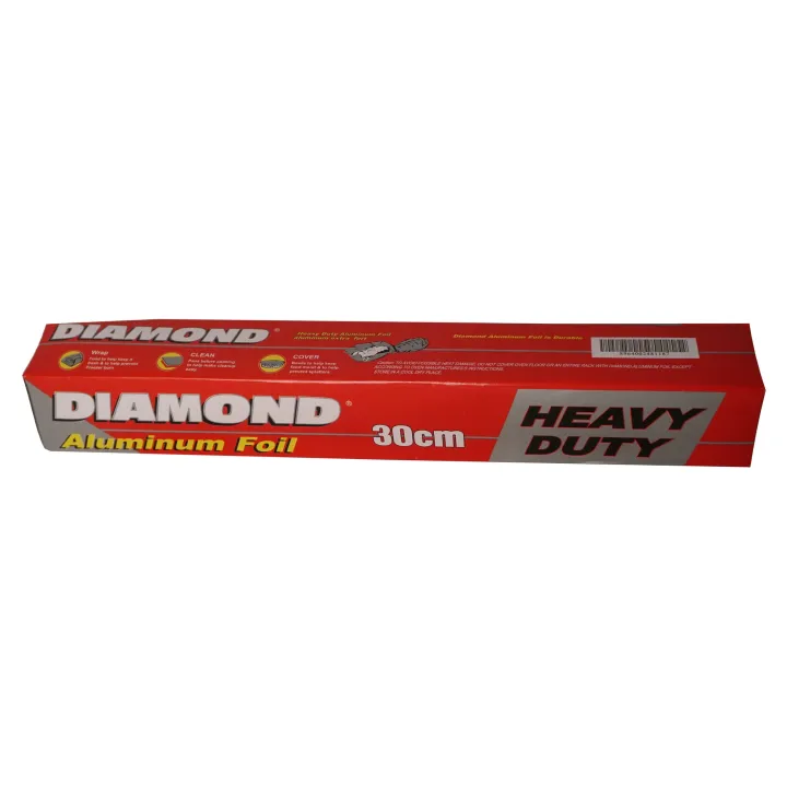 Diamond%20Food%20Grade%20Aluminum%20Foil%20Wrap%20Roll%2030cm%20-%20Image%202