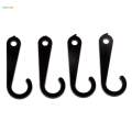 3X 50pcs Plastic J Hooks Fasteners Socks T-Shirt Clothing Display Hanger Black. 
