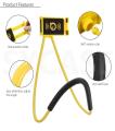Lazy Bracket Universal 360 Degree Rotation Flexible Phone Selfie Holder Snake-like Neck Bed Mount Anti-skid For iPhone Android. 